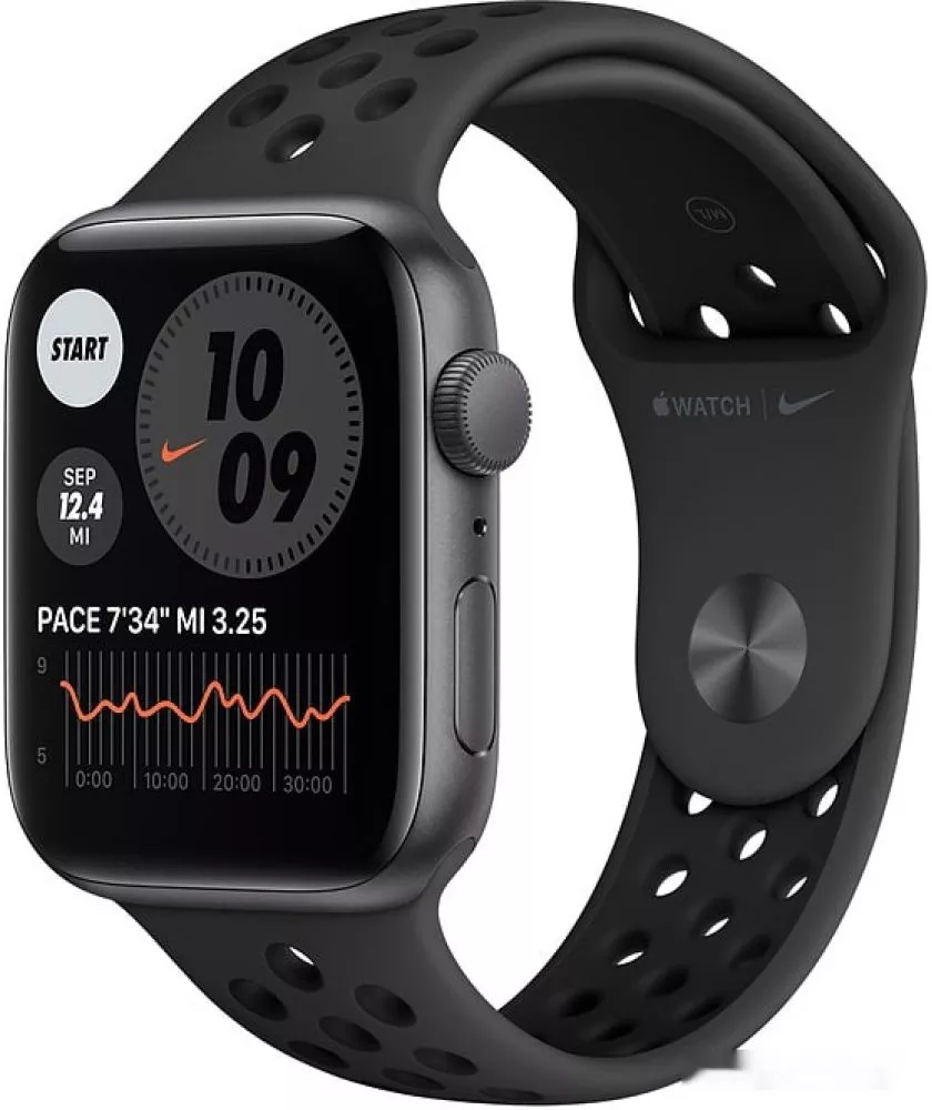 Умные часы Apple Watch SE Nike 44mm Aluminum Space Gray (MYYK2) - фото1