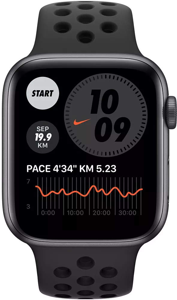 Умные часы Apple Watch SE Nike 44mm Aluminum Space Gray (MYYK2) - фото2