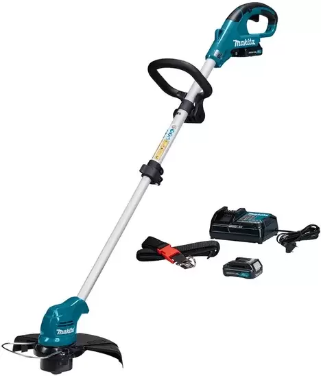 Триммер аккумуляторный Makita UR100DWAE (с 2-мя АКБ) - фото1