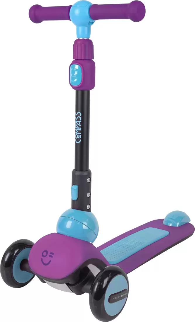 Cамокат Tech Team Compass 2024 (селадон/фиолетовый) - фото1